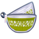 Pyrex Green Spring Blossom Bowl Potholders Bowl Shaped Pot Holders Set of 2