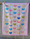 TEA TOWEL Pyrex Vintage Bowls Collection Kitchen theme WAFFLE WEAVE