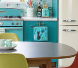 POTHOLDER BLACK CAT mid-century MCM 1950s theme   1 Pot holder vintage retro