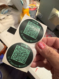 25 F*CK ICE QR CODE Resistance Stickers 2inx2in