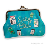 COIN PURSE SALTY BITCH Vintage salt shaker theme kisslock coinpurse wallet