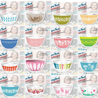 MAGNET Pyrex Friendship Bowl 2.5in wide