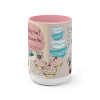 MUG Vintage pyrex Ads theme Two-Tone Coffee Mug, 15oz  Perfect Pyrex Lover's Gift
