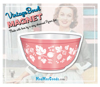 MAGNET Pyrex Pink Gooseberry Bowl 2.5in wide