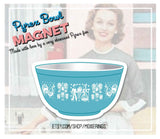 Pyrex Turquoise Butterprint Bowl Potholders bowl shaped pot holders set of 2
