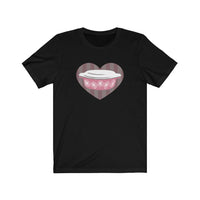 Copy of Pyrex Pink Daisies Casserole Love Heart Tee Shirt sizes S-3XL