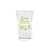 Pint Glass, 16oz Spring Blossom Motor Inn Toast your favorite vintage Pyrex  pattern