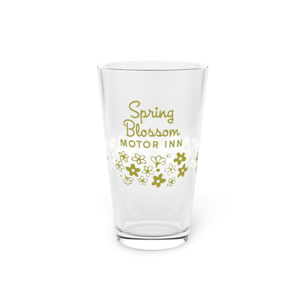 Pint Glass, 16oz Spring Blossom Motor Inn Toast your favorite vintage Pyrex  pattern