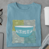 Pyrex Butterprint Bowl Art -Unisex Jersey Short Sleeve Tee - 3 color choices