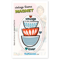 MAGNET - Vintage Lover Magnet Oval shape 2 x 3