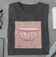 Pink Gooseberry Pyrex Bowl Graphic Print - Unisex Jersey Short Sleeve Tee