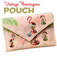 Snap Pouch Vintage Flamingo Collector